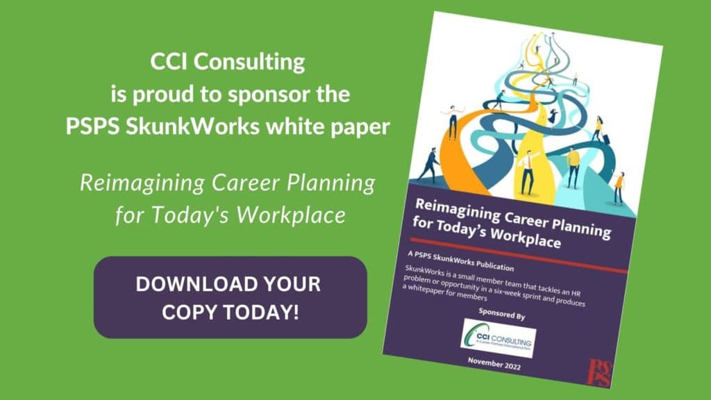 CCI Consulting sponsors PSPS Skunkworks white paper on career planning for employees